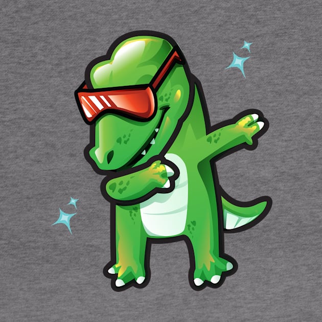 Dabbing T-Rex by SillyShirts